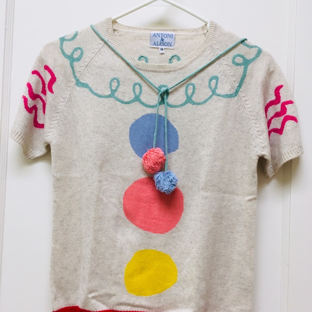 Antoni & Alison Silk and Cashmere Knit Top - Picture 5 of 6
